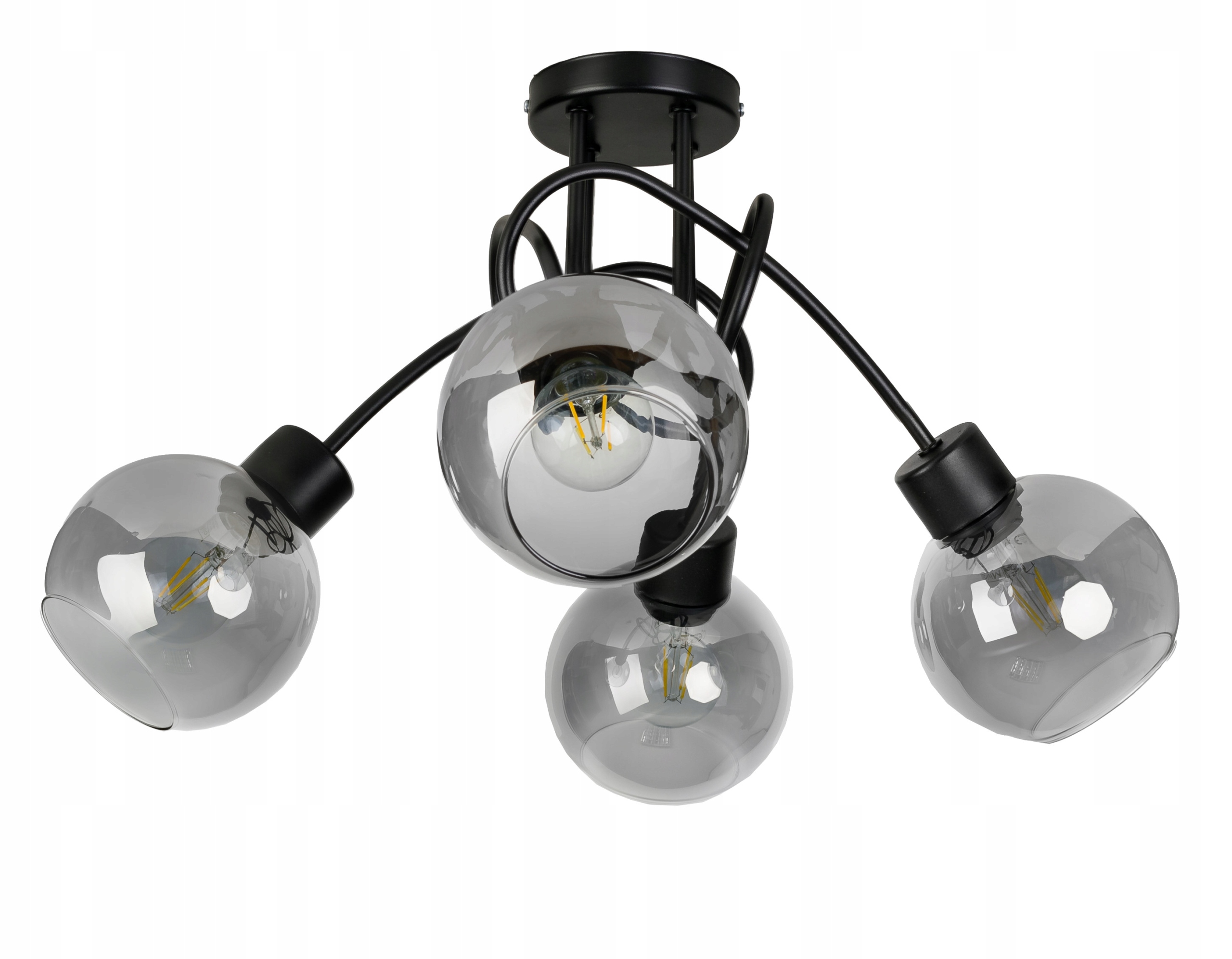 

Lampa Sufitowa żyrandol wisząca Loft plafon szkło