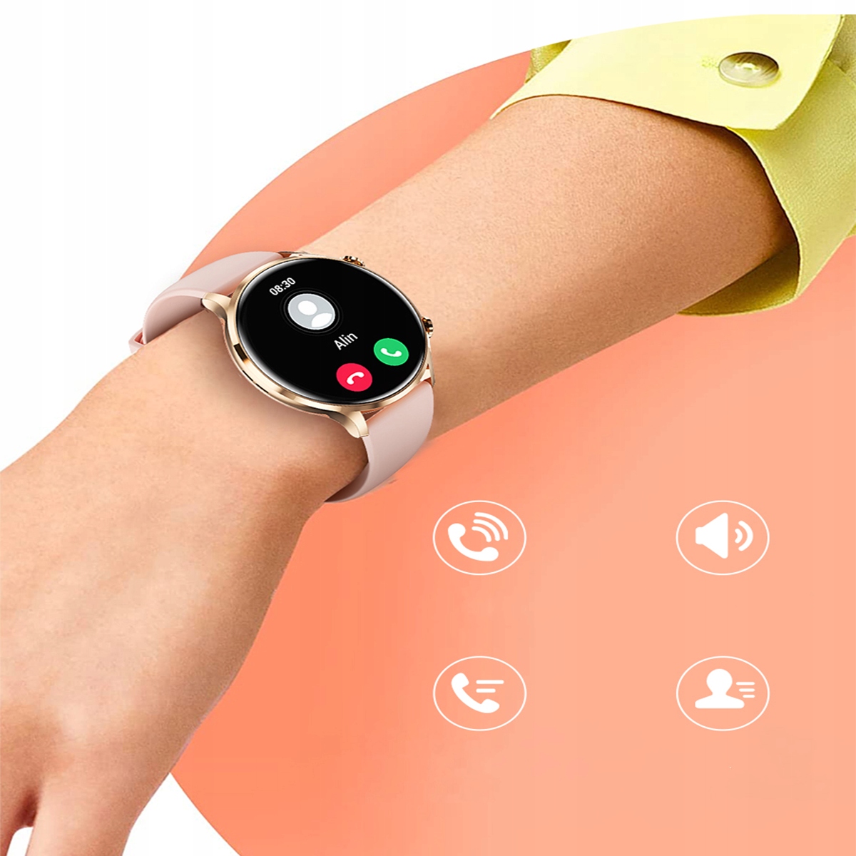 SMARTWATCH ZEGAREK POLSKIE MENU ROZMOWY SPORT SMART WATCH MĘSKI ORAZ DAMSKI Model inny
