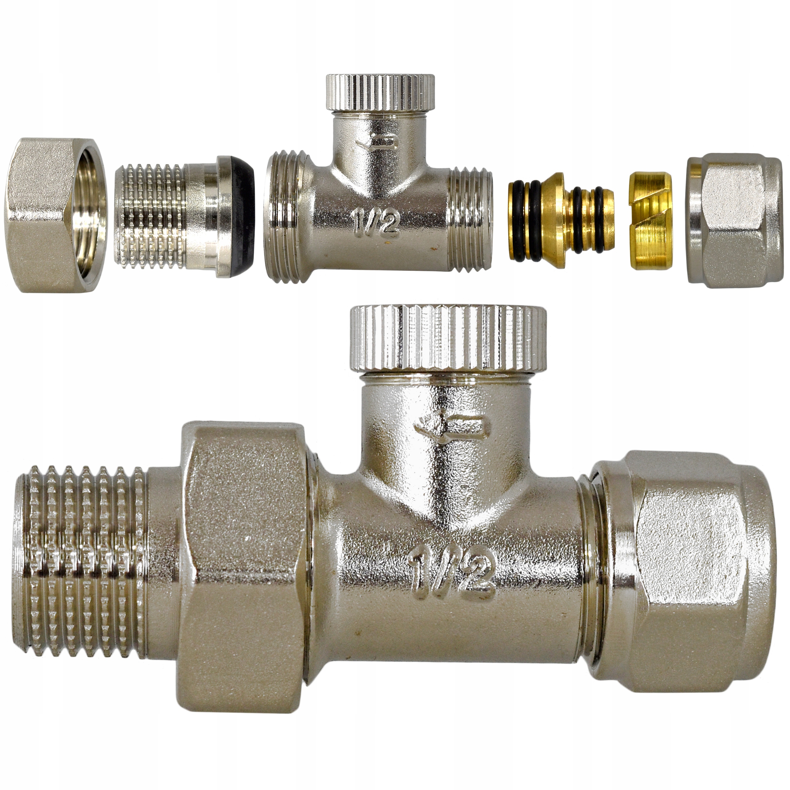 

Zawór grzejnikowy odcinający powrót 1/2 Pex 16