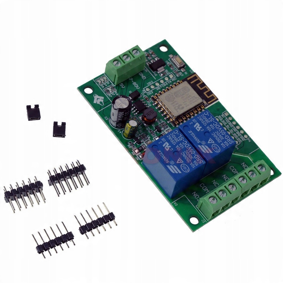 

Moduł 2 przekaźniki WiFi ESP-12F wersja 5V/7-30V