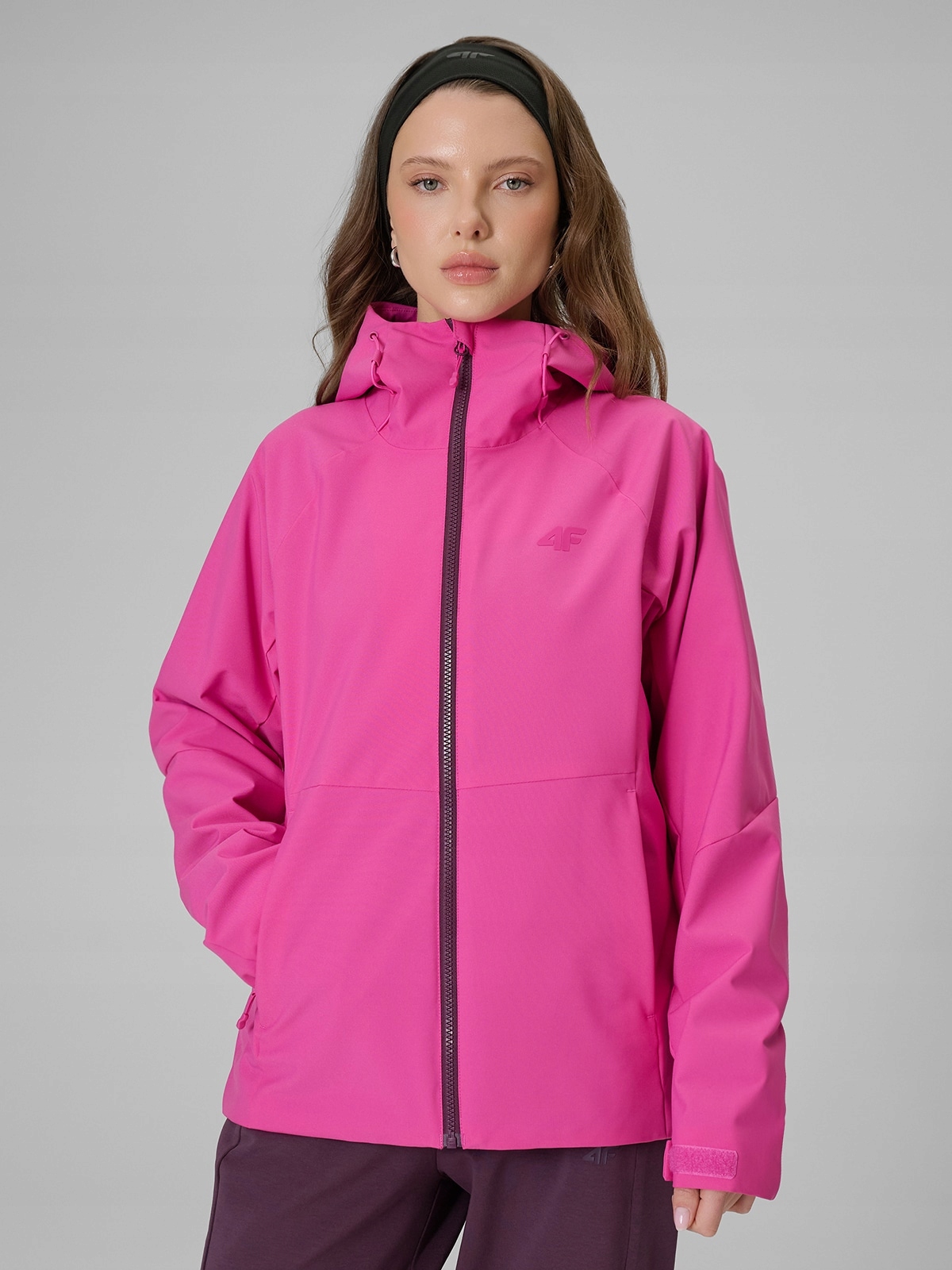 4F Dámská Membránová Přechodová Bunda Růžová XXL