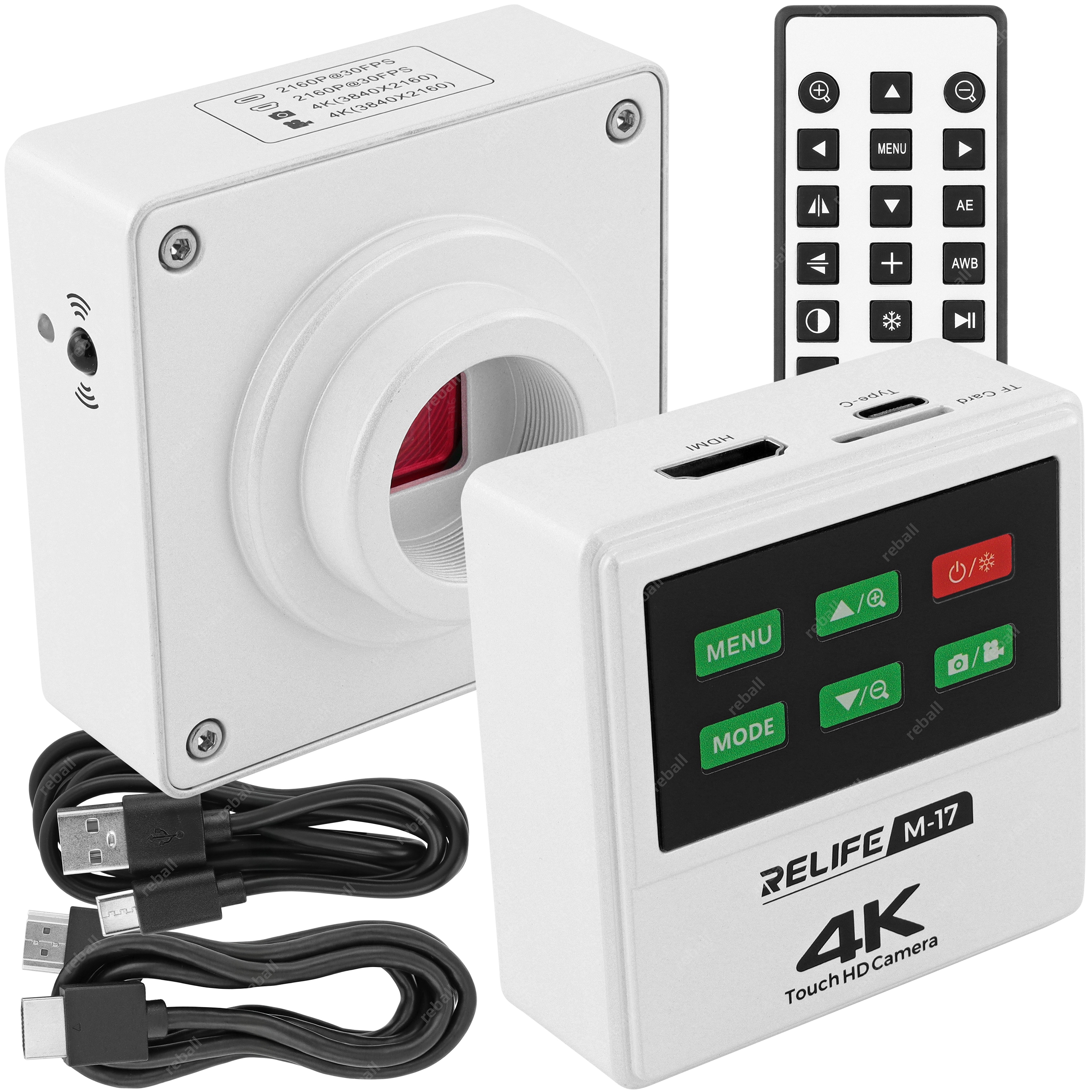 Digitální Kamera Pro Mikroskop 4K Hdmi Usb Relife M-17 4K, Modul Sony Uhd 4K