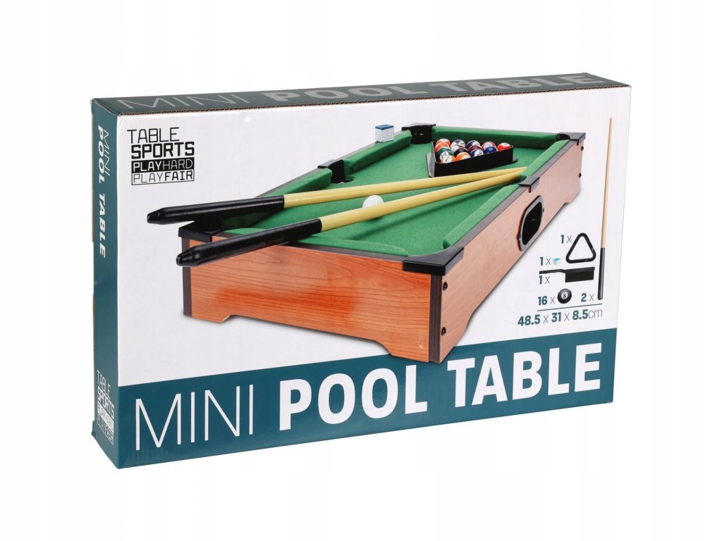 Mini kulečník, 48,5 x 31 cm