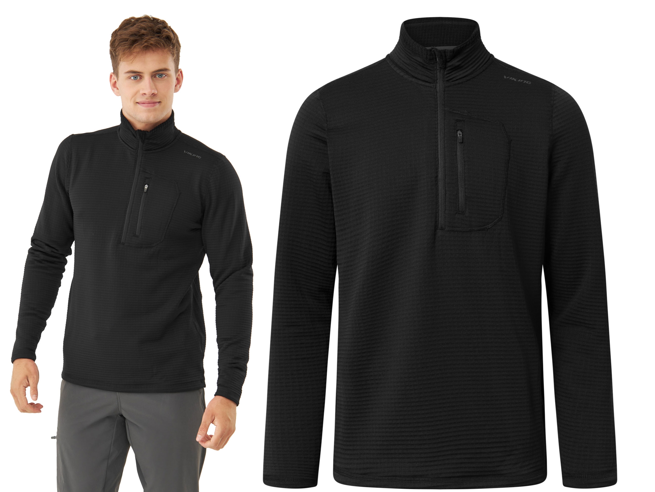 Bluza sportowa męska Slim Fit Viking Admont czarna XL