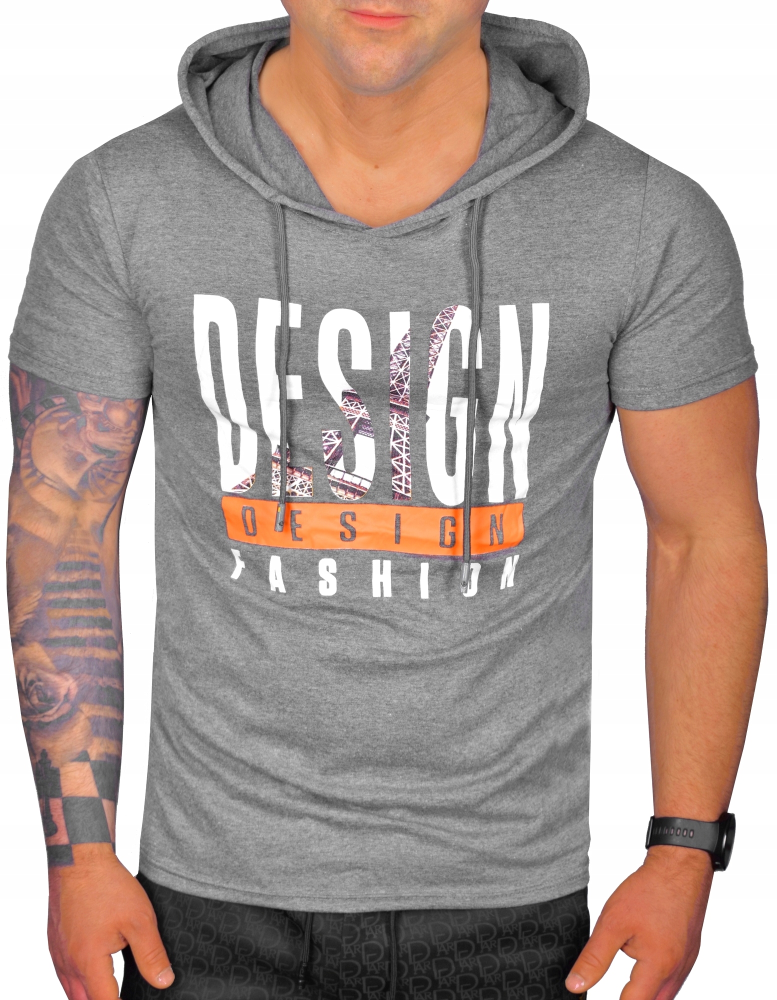 

T-shirt Męski Gładki Z Kapturem Jakość