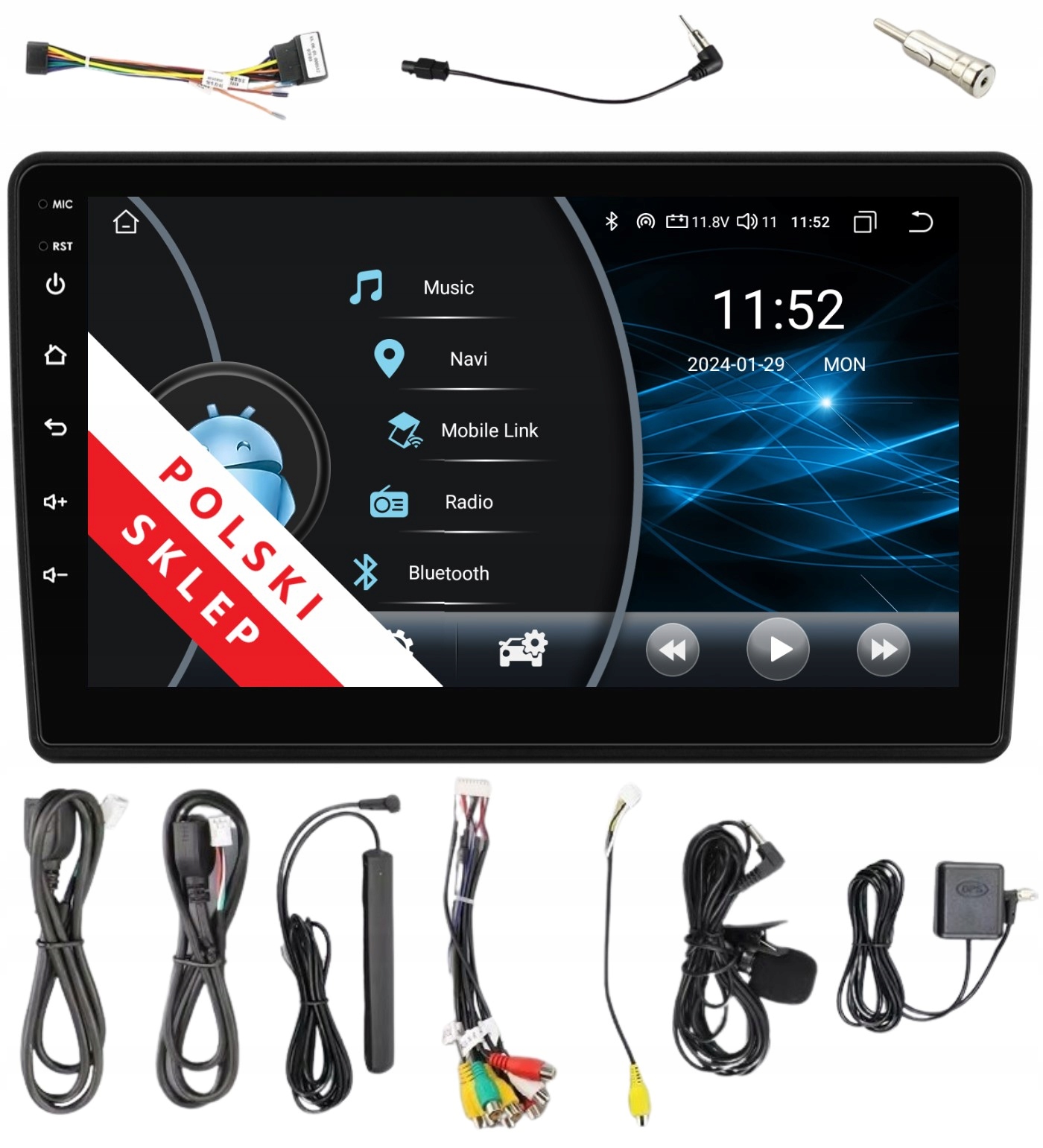 Rádio 2DIN Android Fiat Ducato Peugeot Boxer 2/32 Gb Dsp Carplay Lte