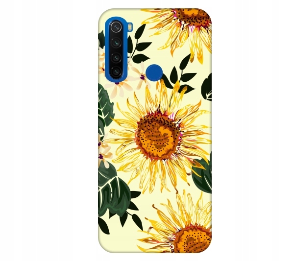 

Etui pokrowiec do Xiaomi Redmi Note 8T Kwiat zólty