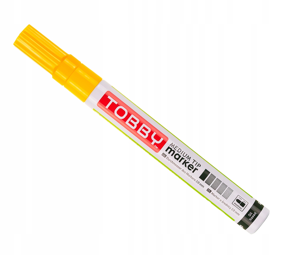 

Marker Olejowy olejny Żółty Tobby pisak akrylowy
