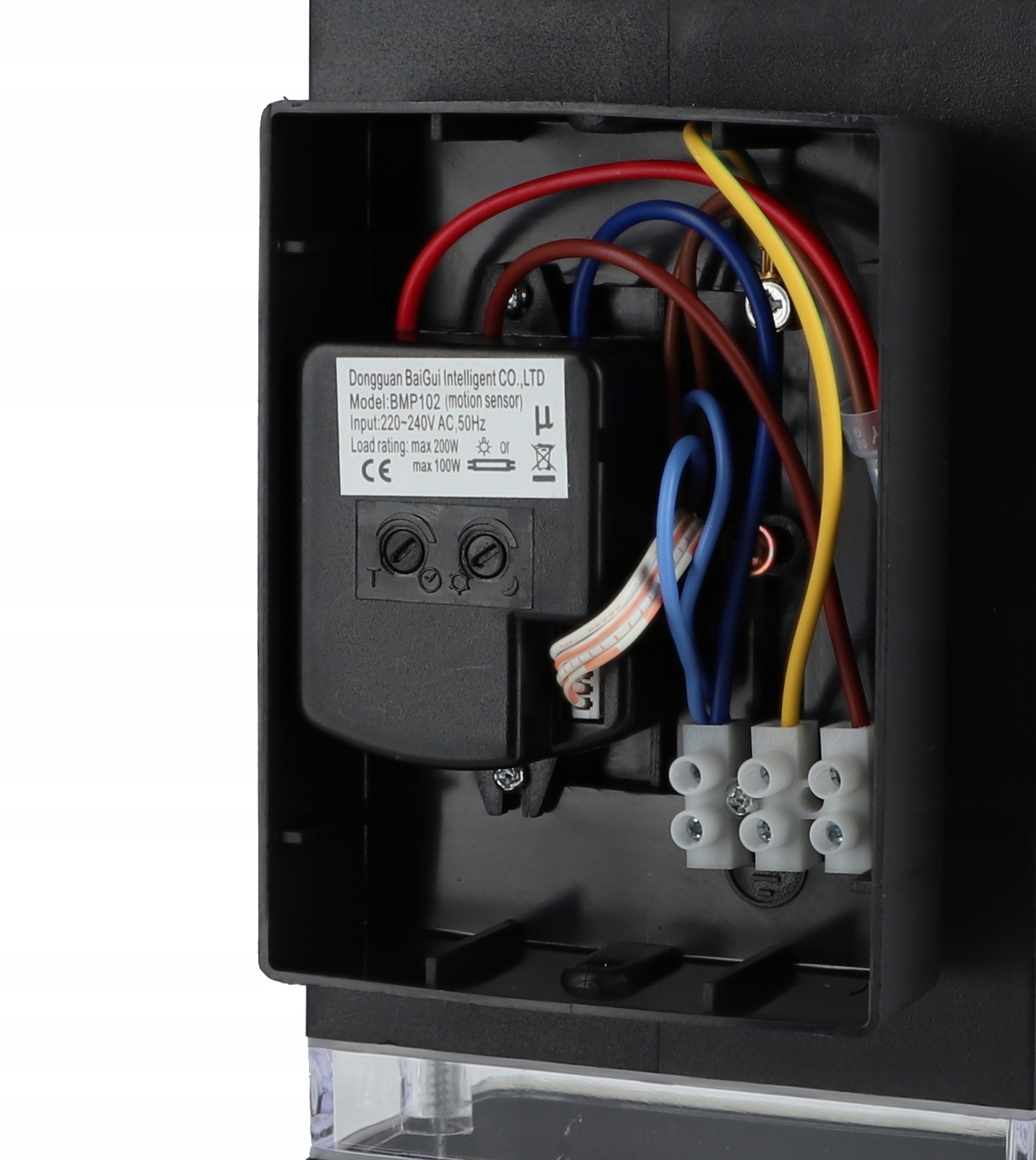 Kinkiet Zewnętrzny Lampa Elewacyjna LED Ogrodowa 2xGU10 Czujnik Ruchu PIR Długość/wysokość 23.5 cm