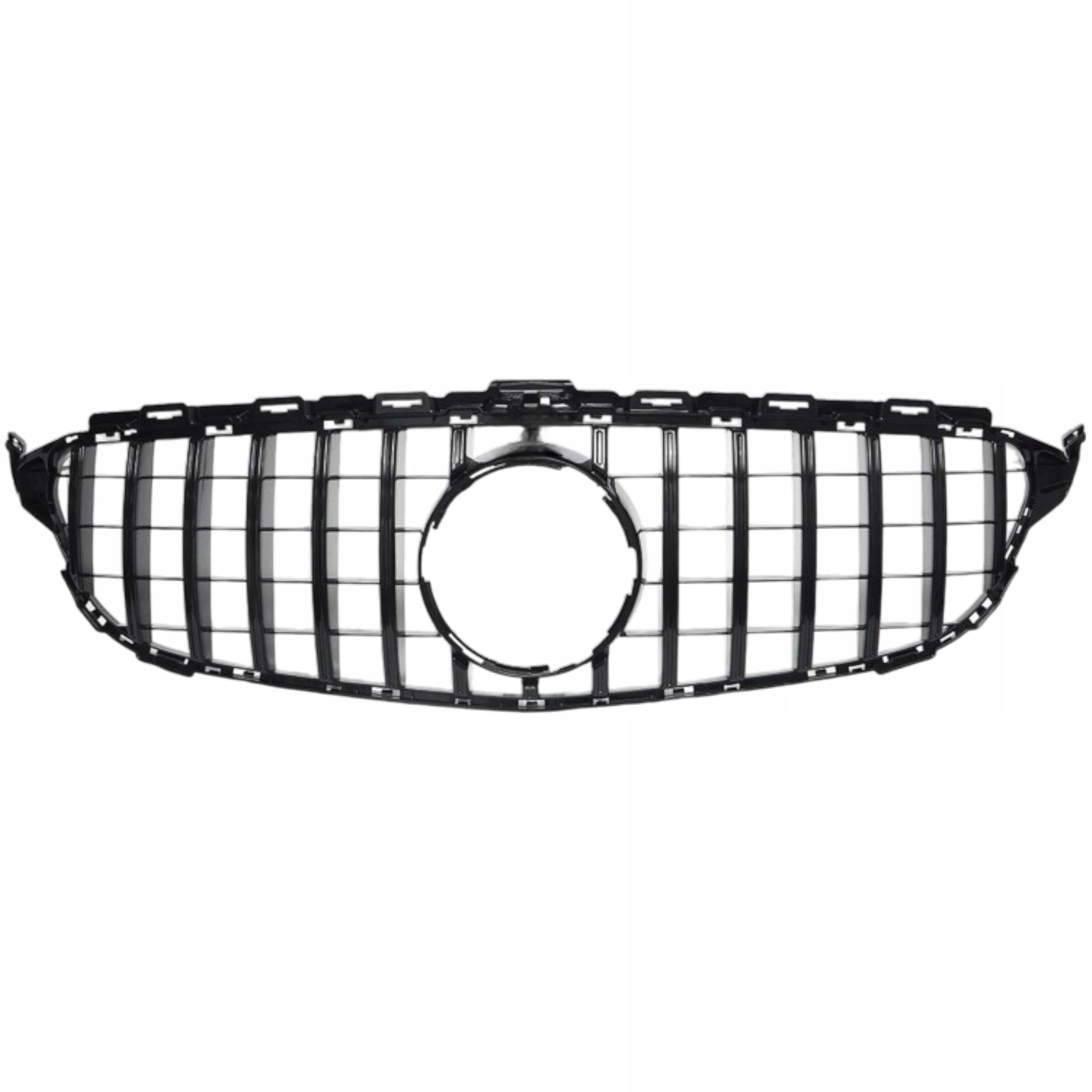Mercedes C W205 13-18 Gril Atrapa Přední Chladiče Panamericana Černá