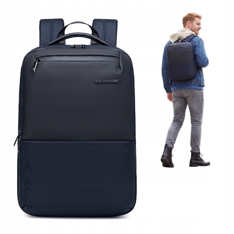 Batoh Na Notebook 15.6" Obchodní Městský Elegantní Tmavě Modrý