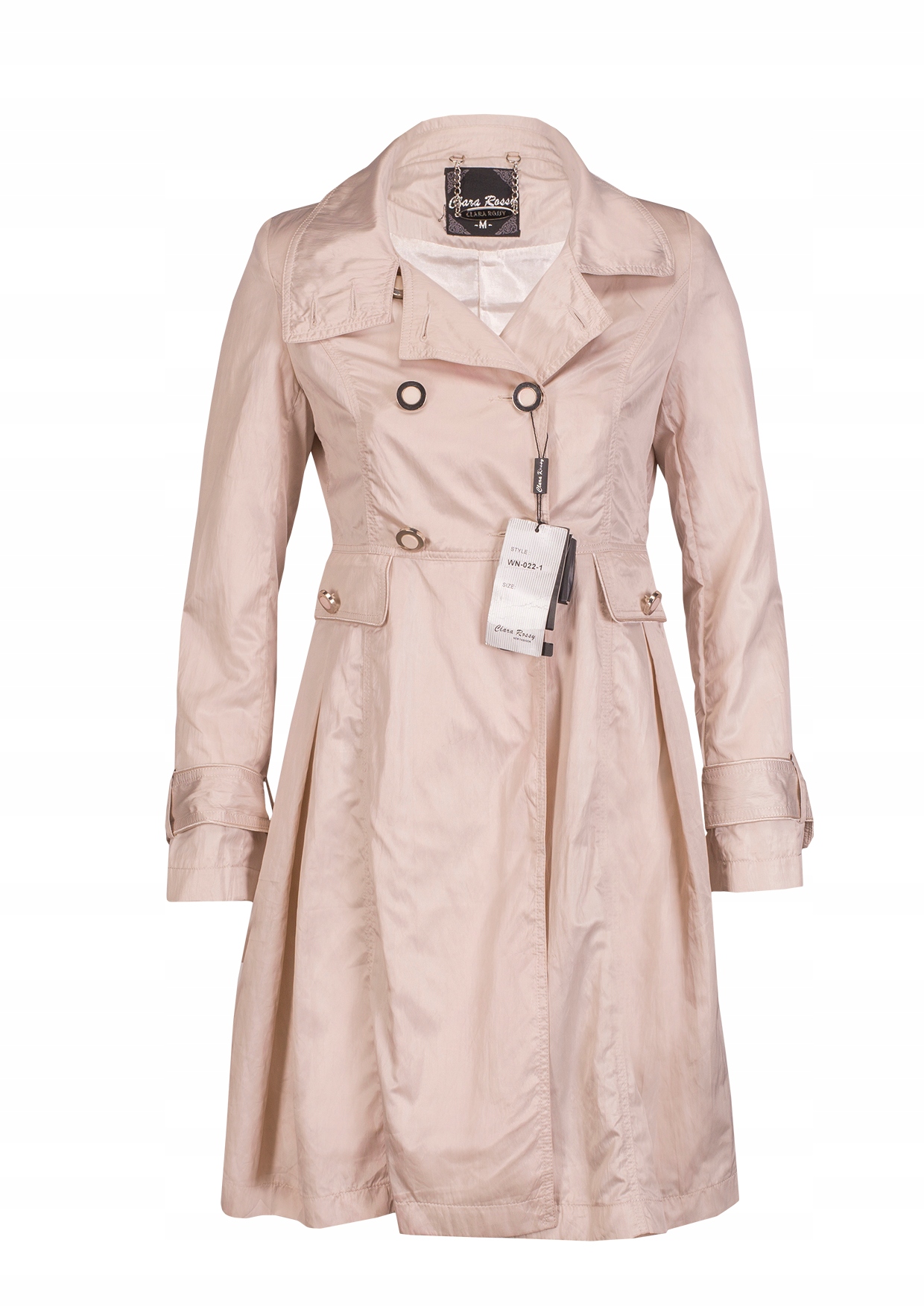 ELEGANCKI TRENCZ WIOSENNO- LETNI XXL , BEŻOWY