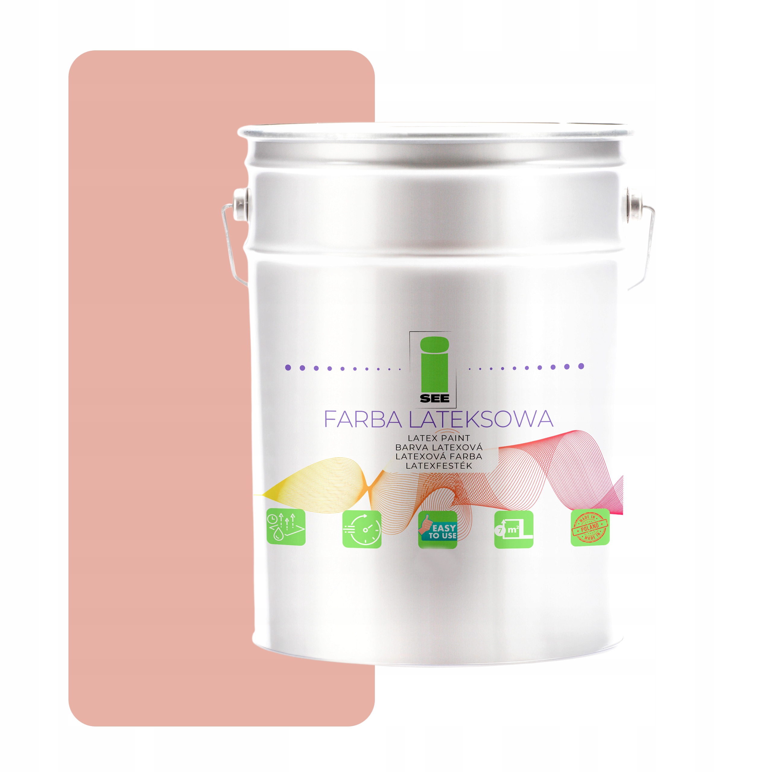 Priedušná Latexová Farba Na Steny Horčicová Zlatá 10 L Hypoalergénna