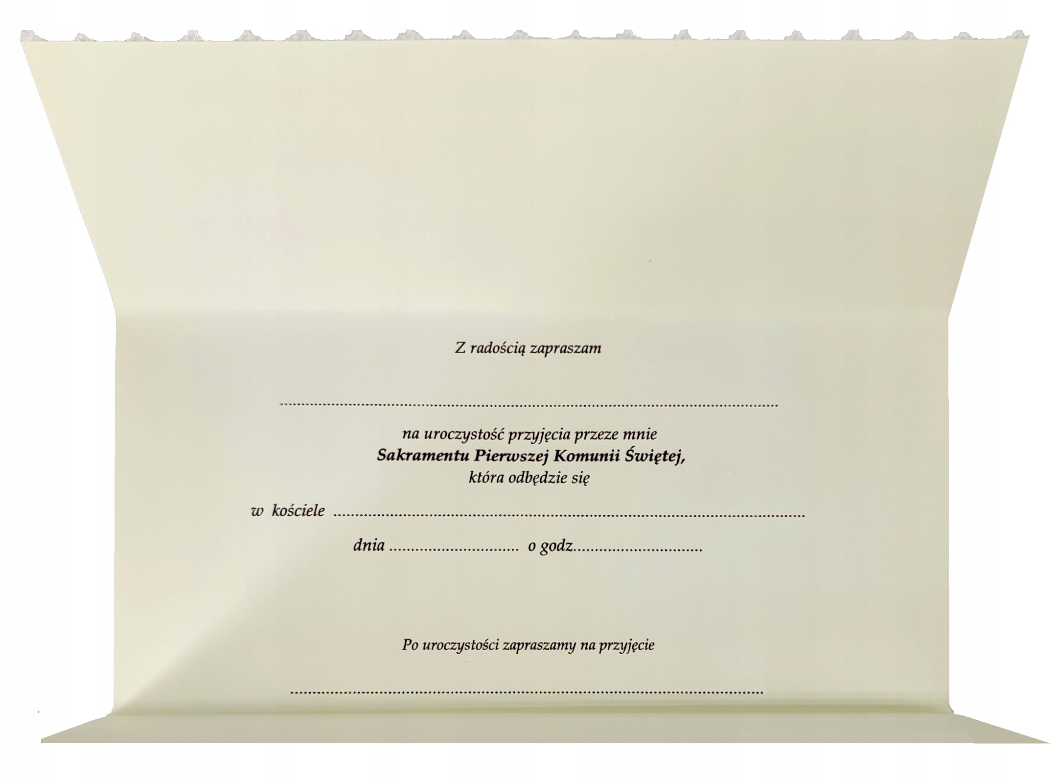 KARNET 37c -Zaproszenie na I Komunię Św. dla Babci Kod producenta KARNET37C