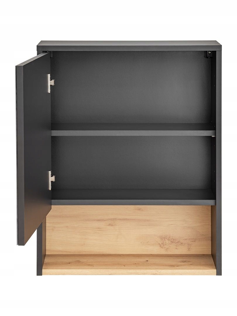 SZAFKA ŁAZIENKOWA Z LUSTREM 60 CM BORNEO COSMOS Kolor frontów szary