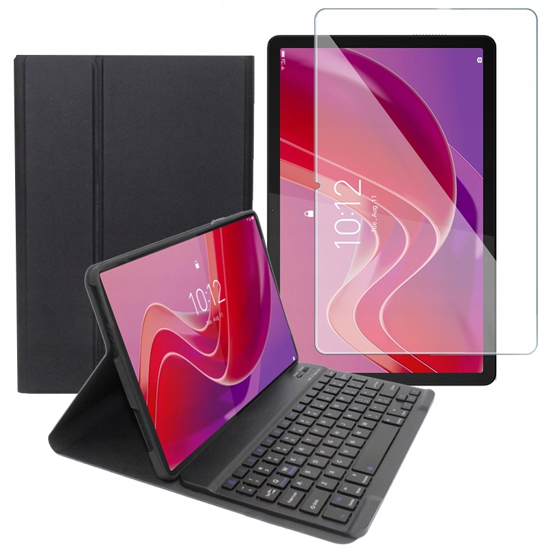 Etui do Lenovo Tab K11 K11E Xiaoxin Pad 2024 Pokrowiec z klawiatura I Szkło