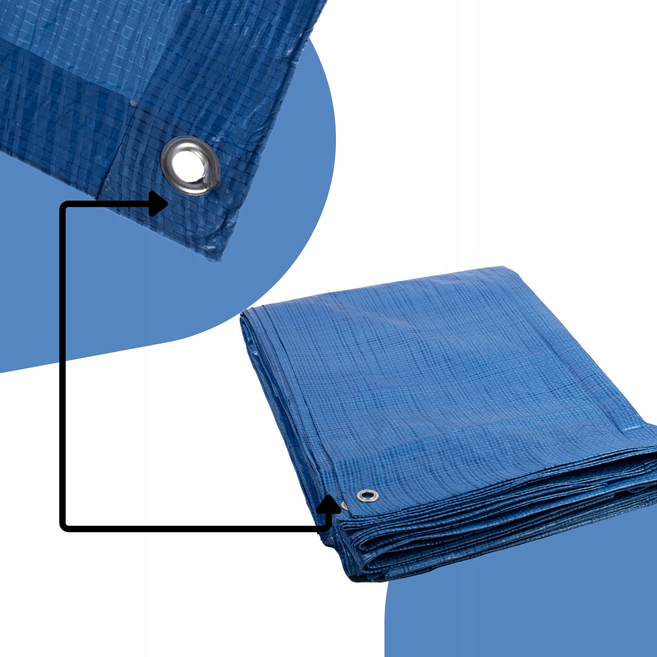 PLANDEKA PLANDEKI 8X10 OKRYCIOWA DUŻA UNIWERSALNA Długość 10 m