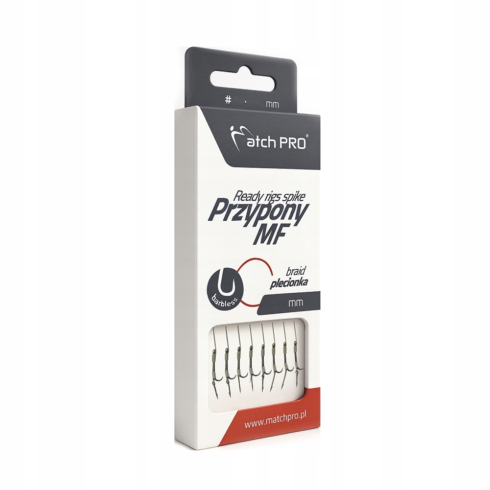 MatchPro Przypony Mf Ready Rigs Bagnet Barbless Rozmiar 12 0,12 mm 8 szt