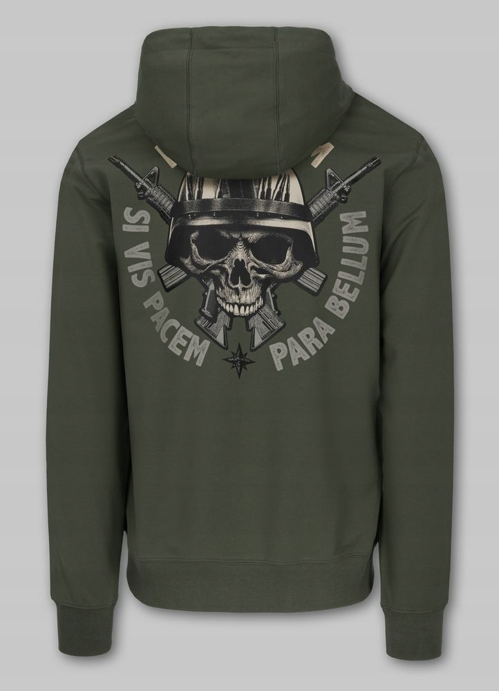 Pánská Mikina s kapucí Pitbull sportovní potisk na zádech Para Bellum