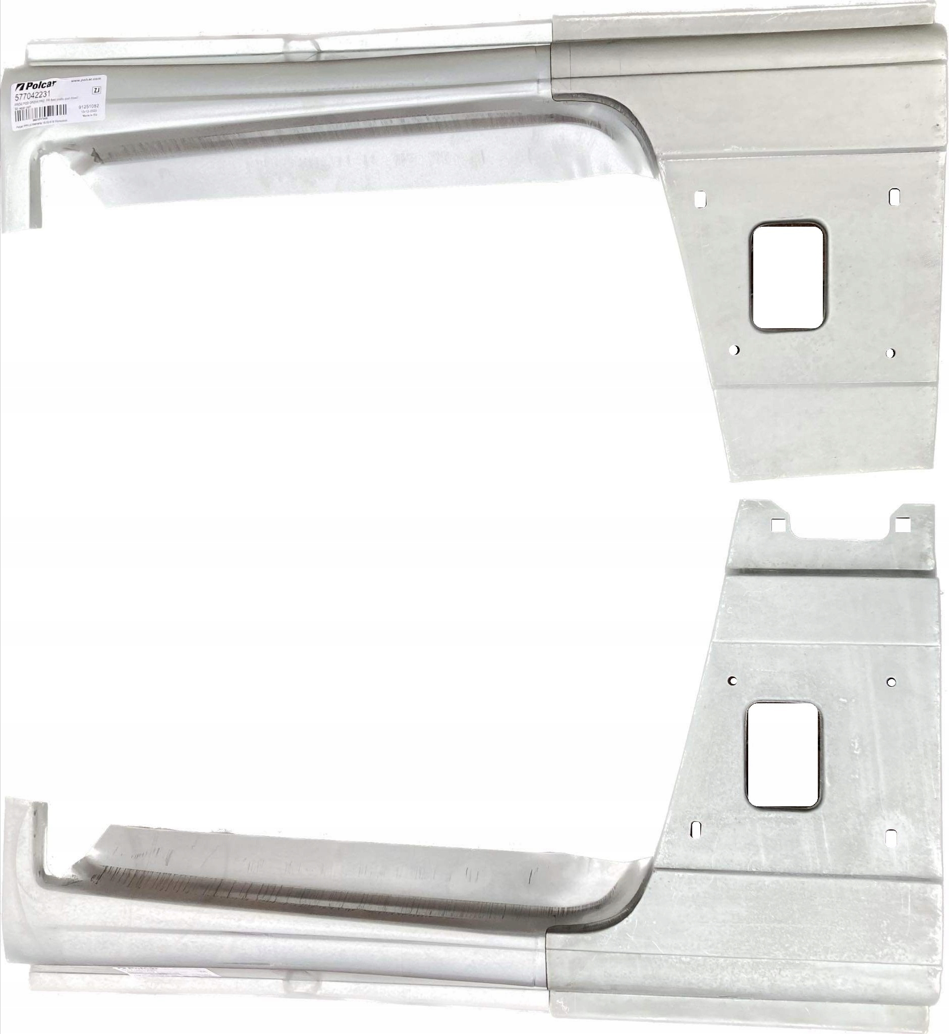 ZESTAW PROGI SŁUPKI DUCATO JUMPER BOXER 06- LE+PR