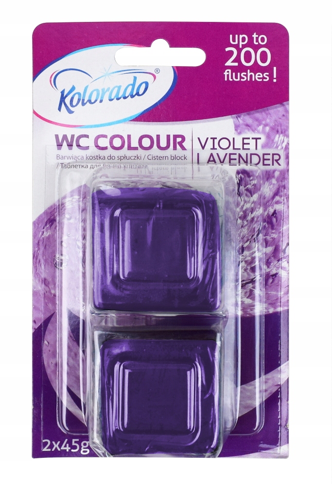 

Kostka do spłuczki barwiąca wodę Violet Lavender