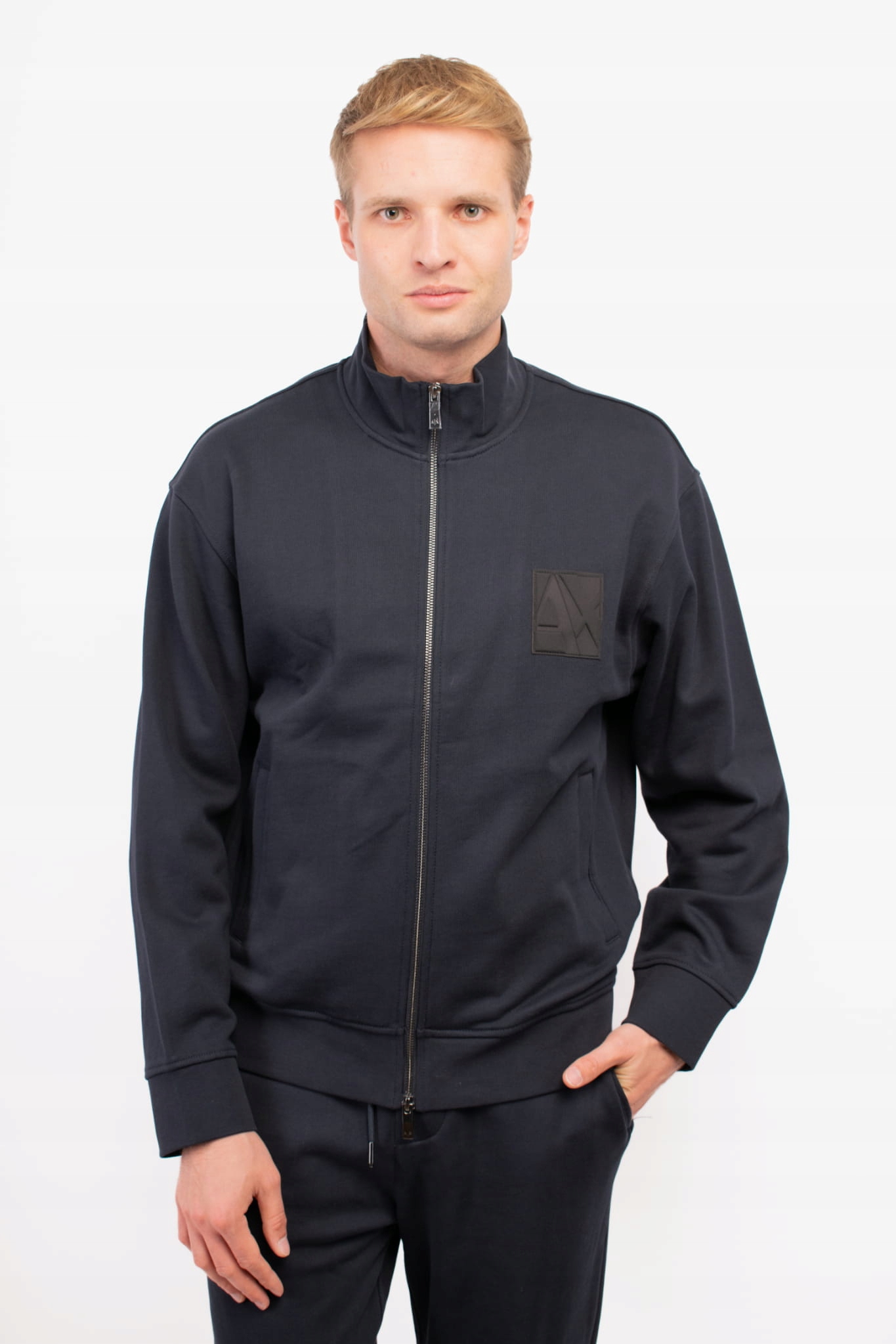 Pánská mikina Armani Exchange 6DZMJJ ZJ4XZ tmavě modrá XXL