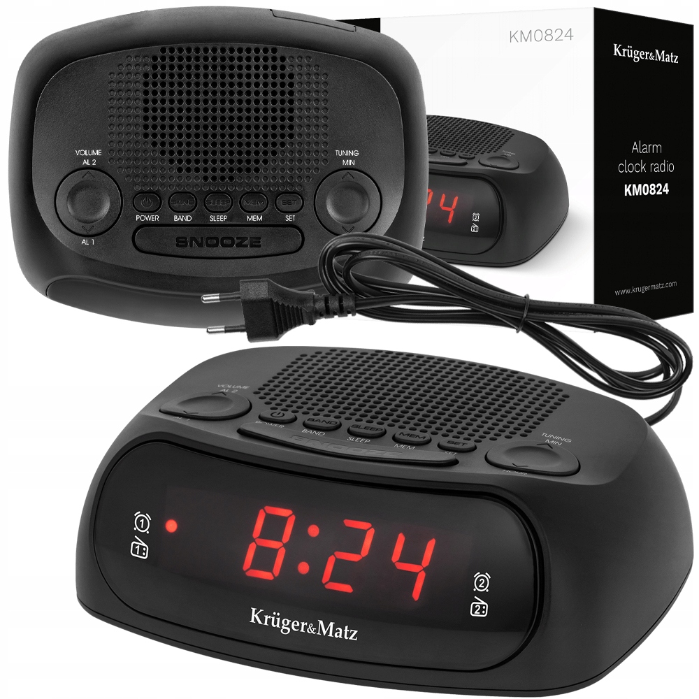 RADIO BUDZIK RADIOBUDZIK Z FUNKCJĄ DRZEMKI DO SYPIALNI TIMER DRZEMKA