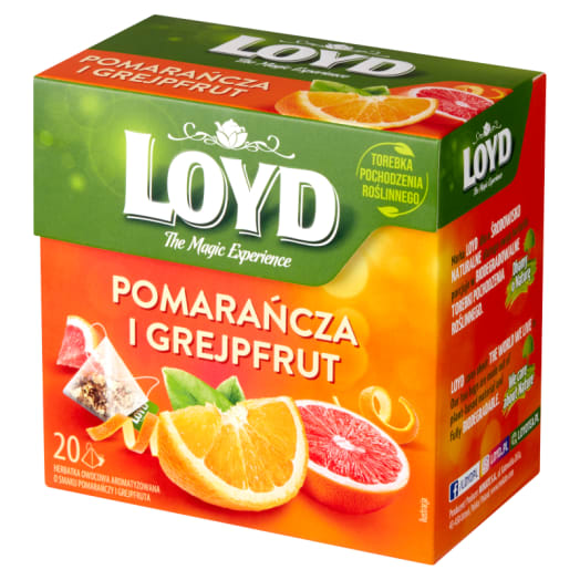 Levně Loyd Tea Čaj Pomeranč a grapefruit 20 sáčků ex.