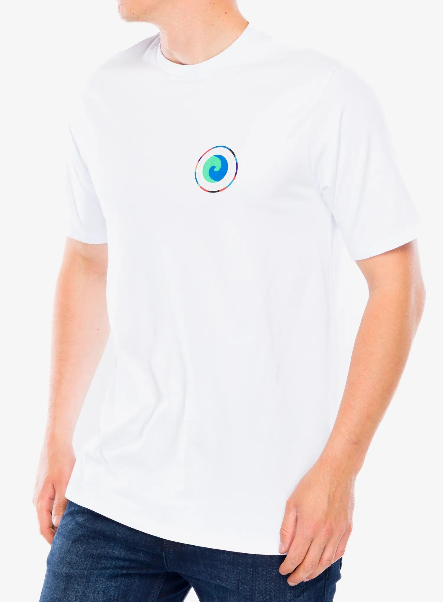 Tričko s potiskem Patagonia Unity Fitz Responsibili-Tee bílá XL