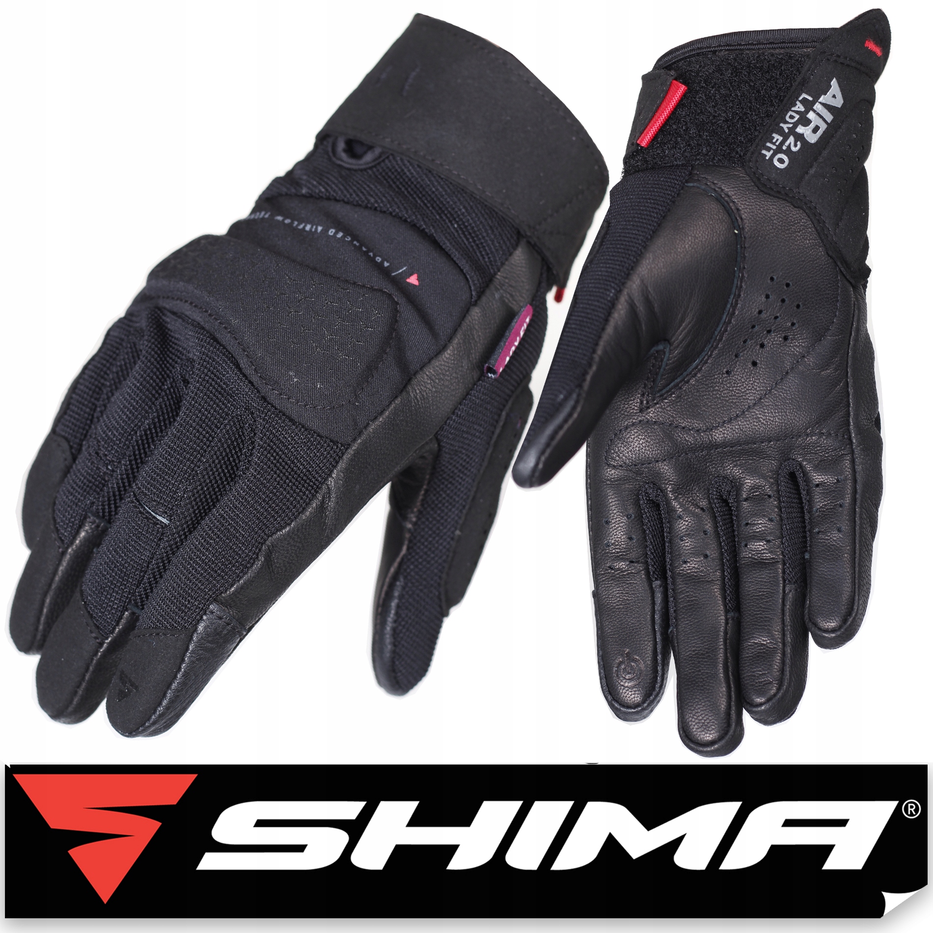 

Shima Air 2.0 Lady Black Rękawice Motocyklowe