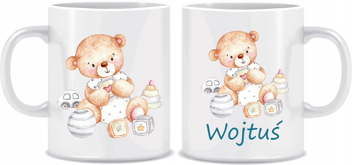 

Kubek Miś z Imieniem dla Chłopca 330ml