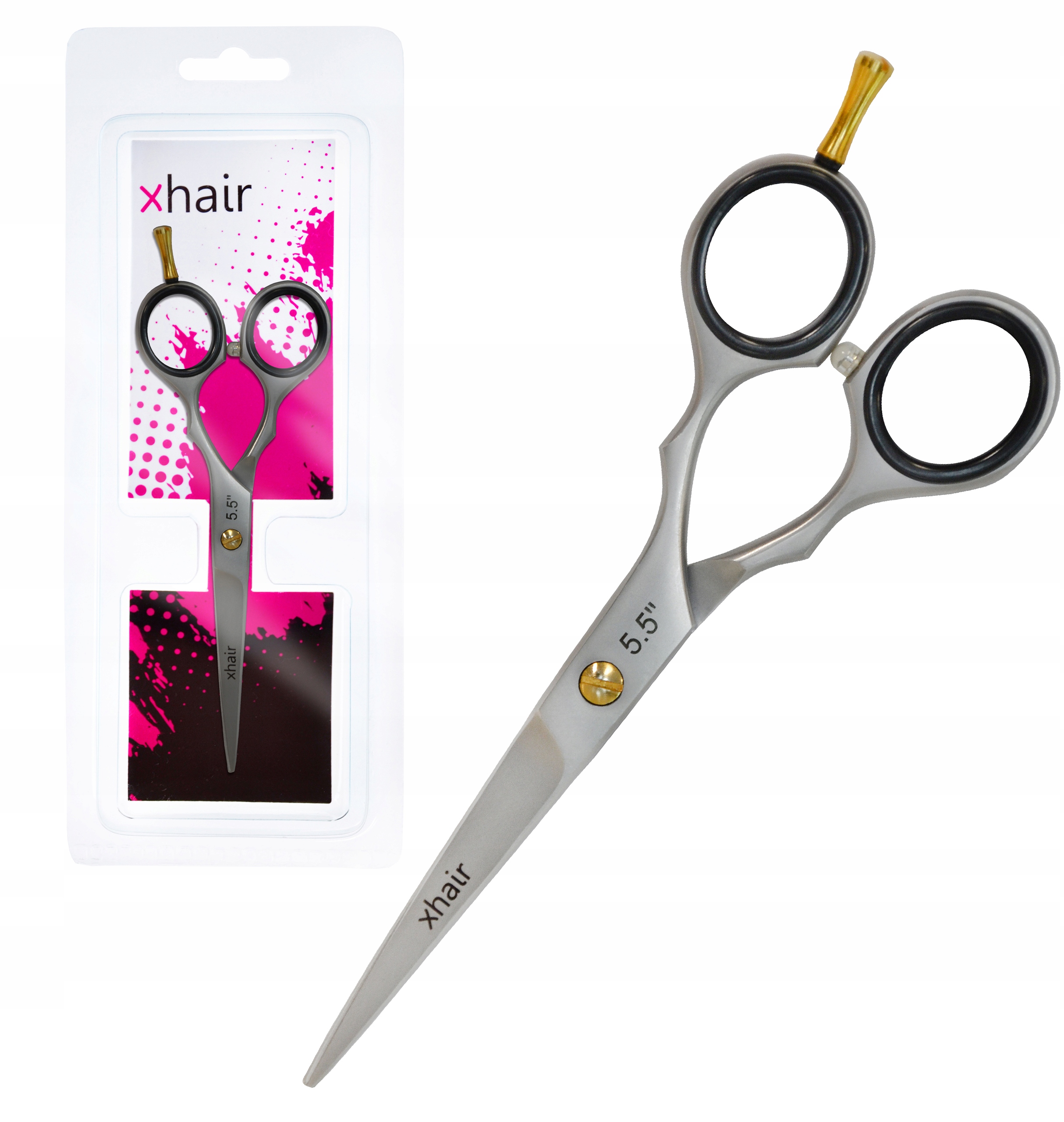 Kadeřnické nůžky na stříhání vlasů a konců ofiny Slizgu 5,5