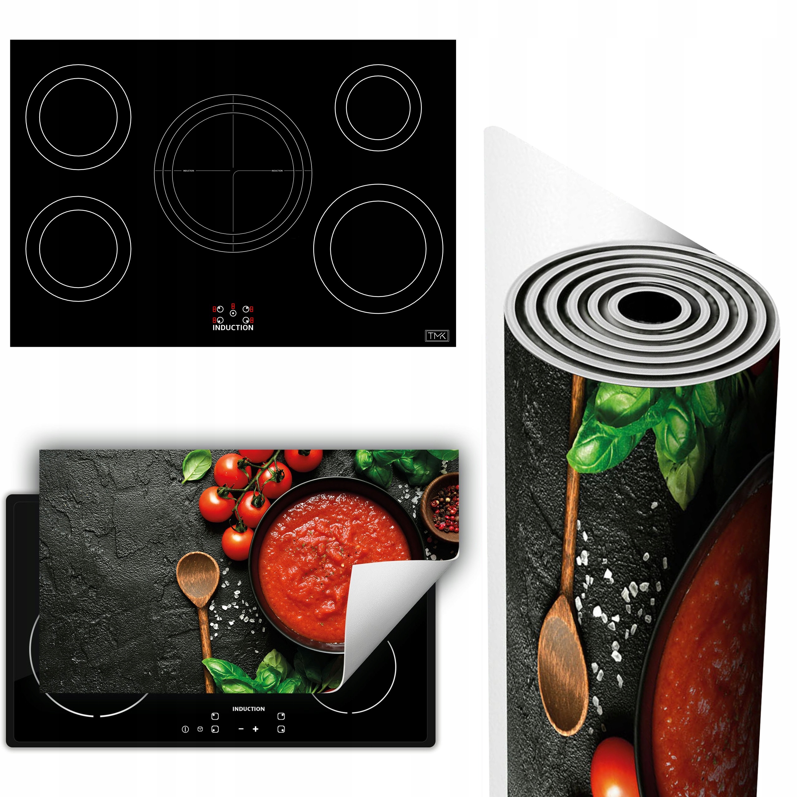 Vinylová Podložka Ochrana Sporáku Desky 90x52 rajčata