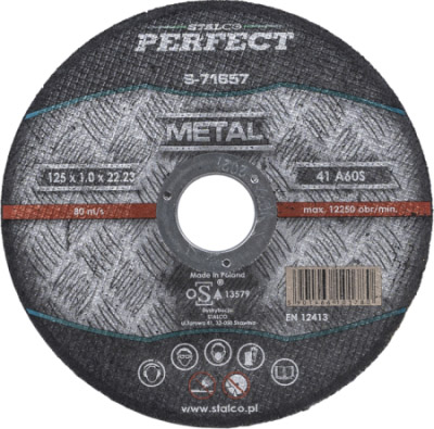 

Tarcza Do Cięcia Metalu 125x1,0x22,23mm Perfect