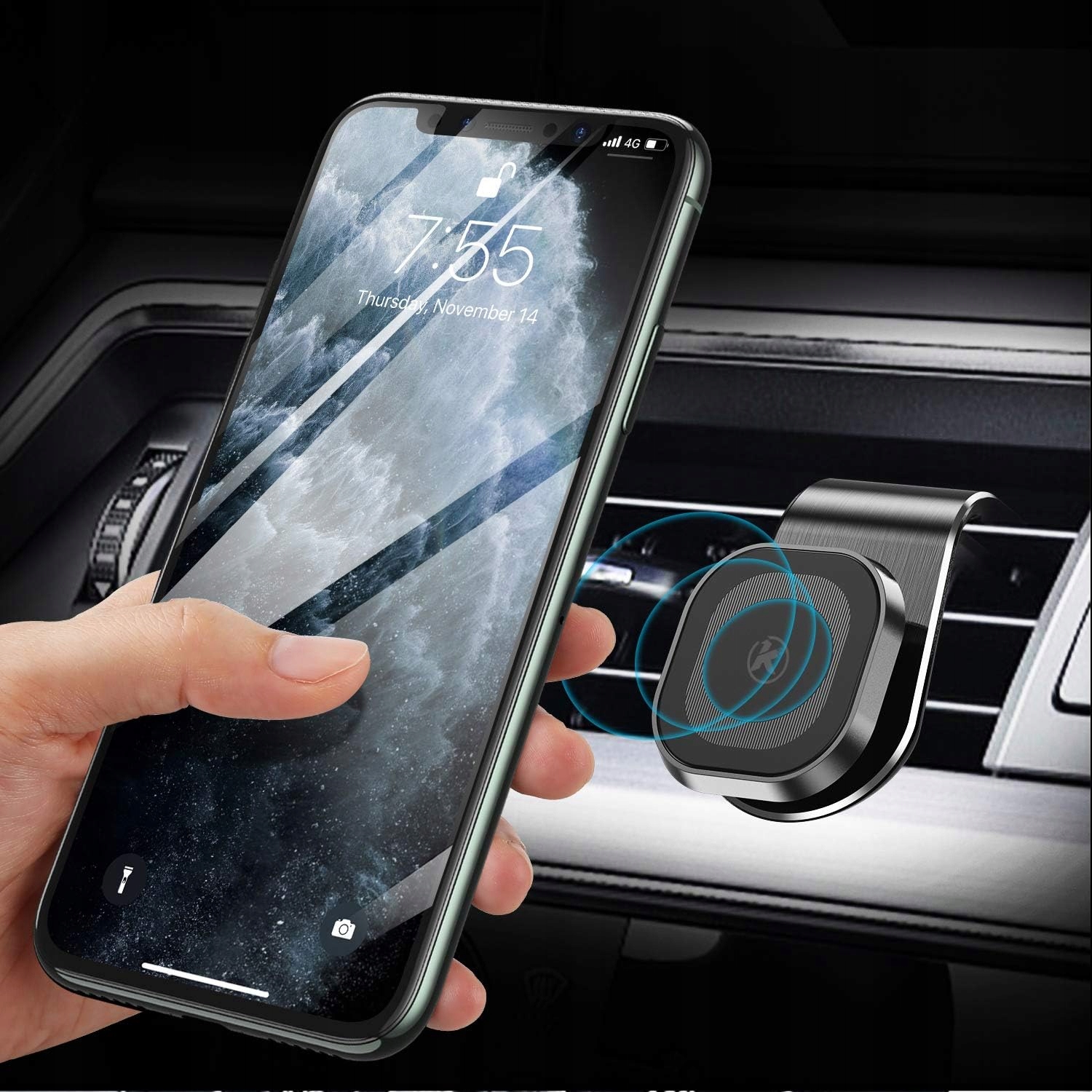 MAGNETYCZNY UCHWYT SAMOCHODOWY do KRATKI NAWIEWU UNIWERSALNY Marka Satis