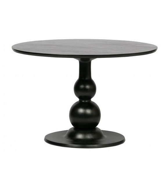 Jedálenský stôl z mangového dreva Blanco, čierny, Be Pure