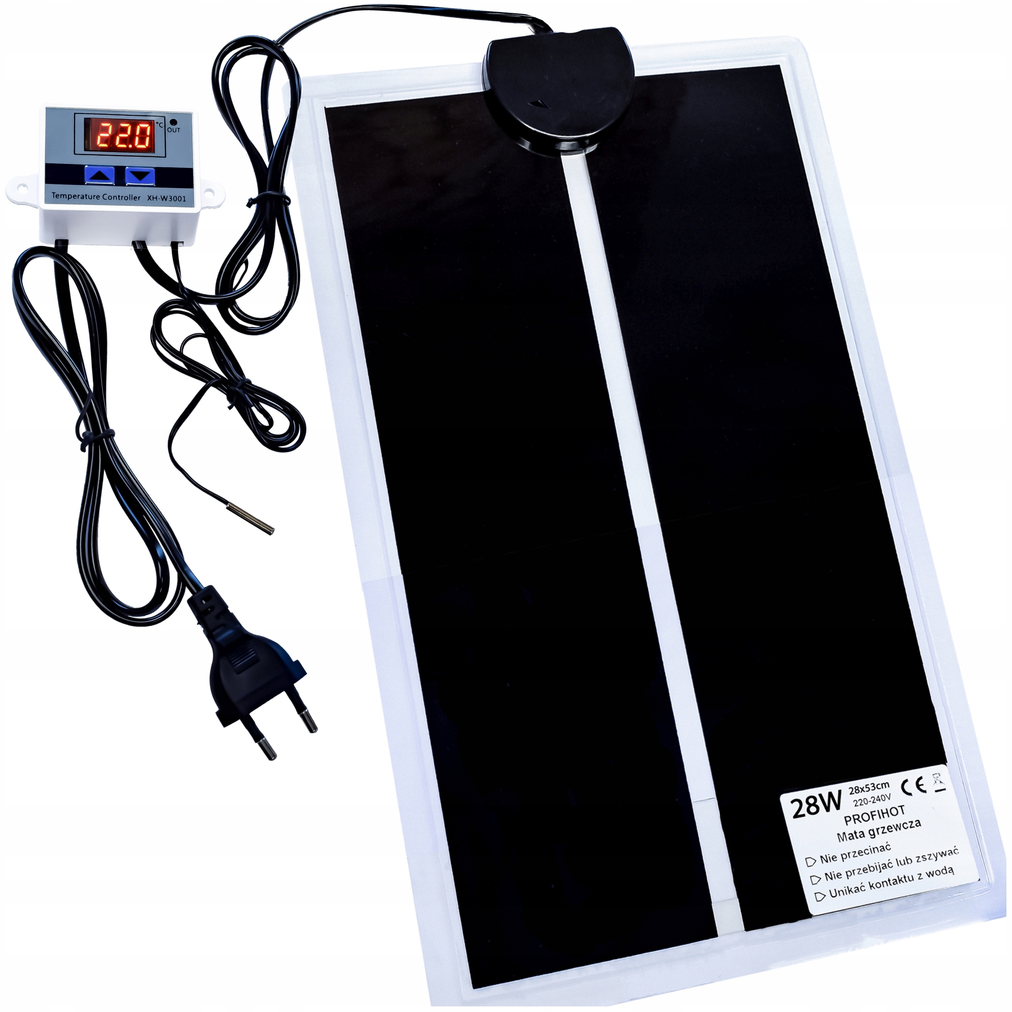 

Mata Grzewcza Z Termostatem Do Terrarium 28x53 28W
