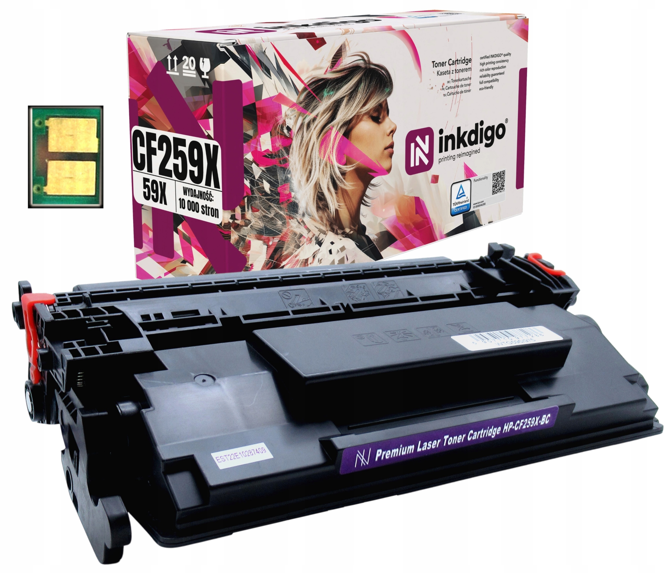 Toner s Čipem pro Tiskárnu Hp M304 M404dn M404dw M428dw M428fdw M429dw 259X