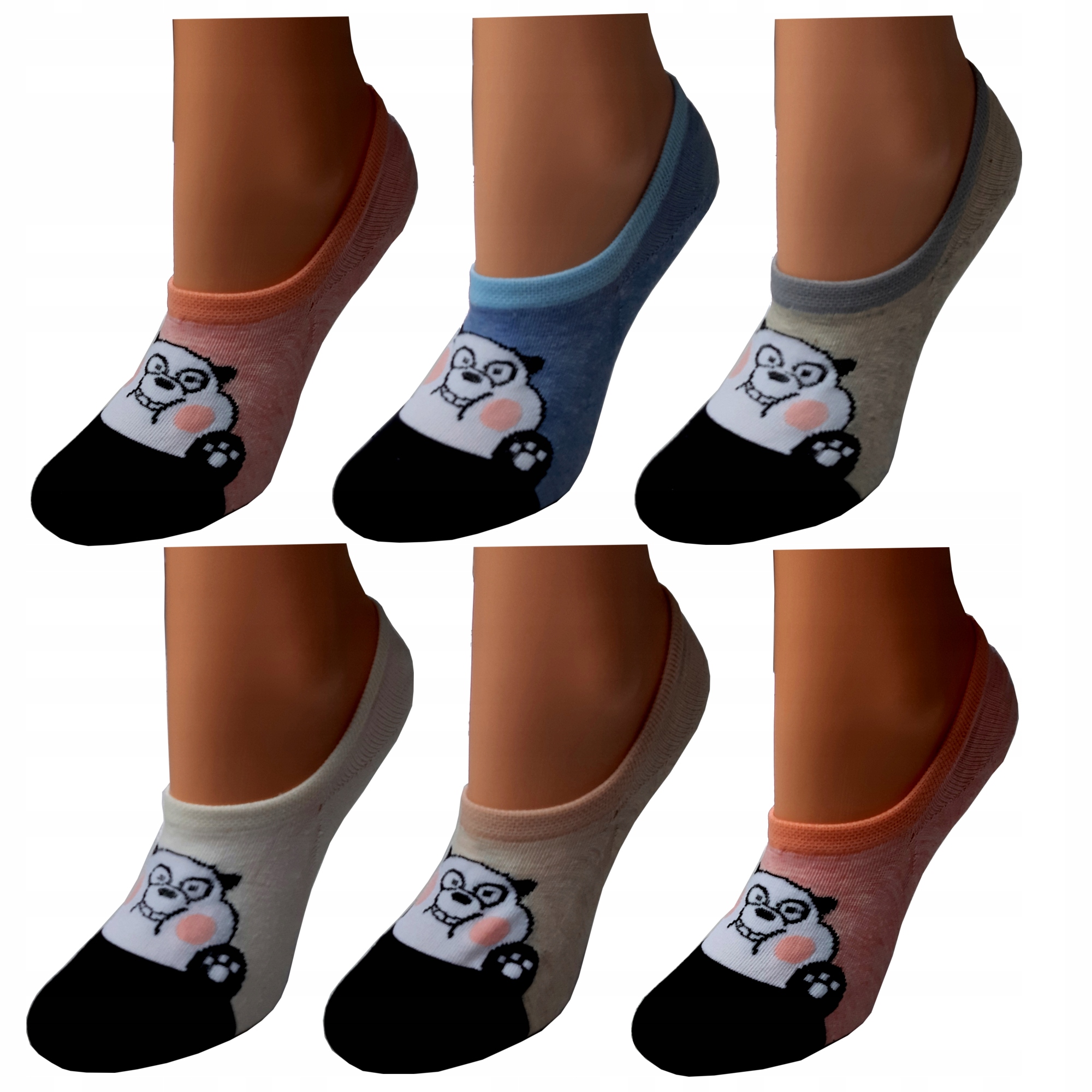 

6x Skarpety Skarpetki Stopki Damskie Bawełna 39-42