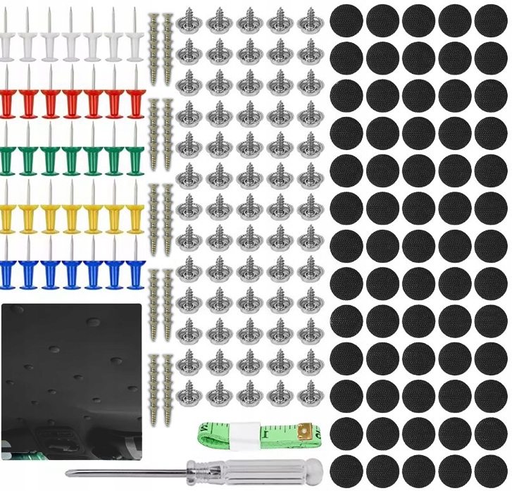 ZESTAW NAPRAWCZY DO PODSUFITKI SAMOCHODOWEJ DO NAPRAWY REGENERACJI 70 el.
