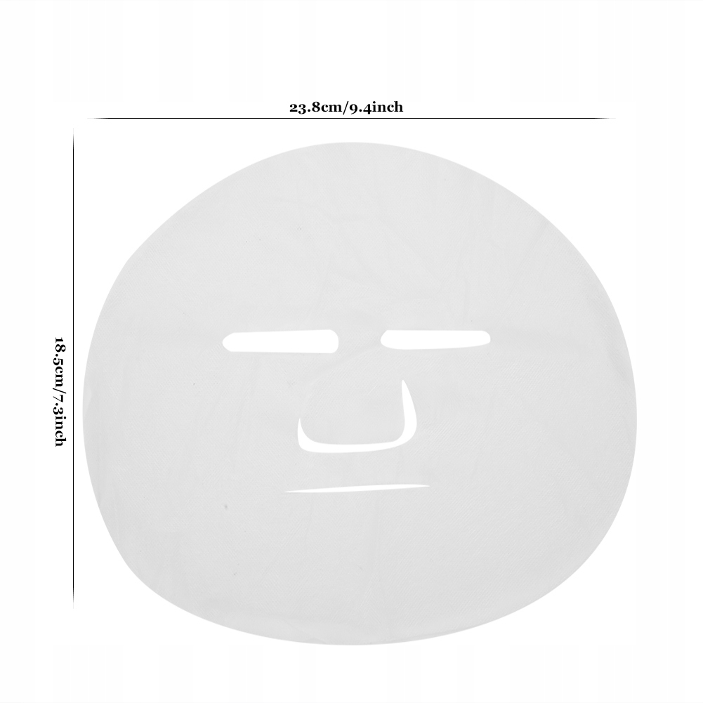 MASKA MASKI ZABIEGOWE WŁÓKNO JEDWABNE NA TWARZ 100SZT Marka bez marki