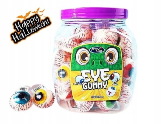 Levně želé bonbony 18g oči 50 Ks