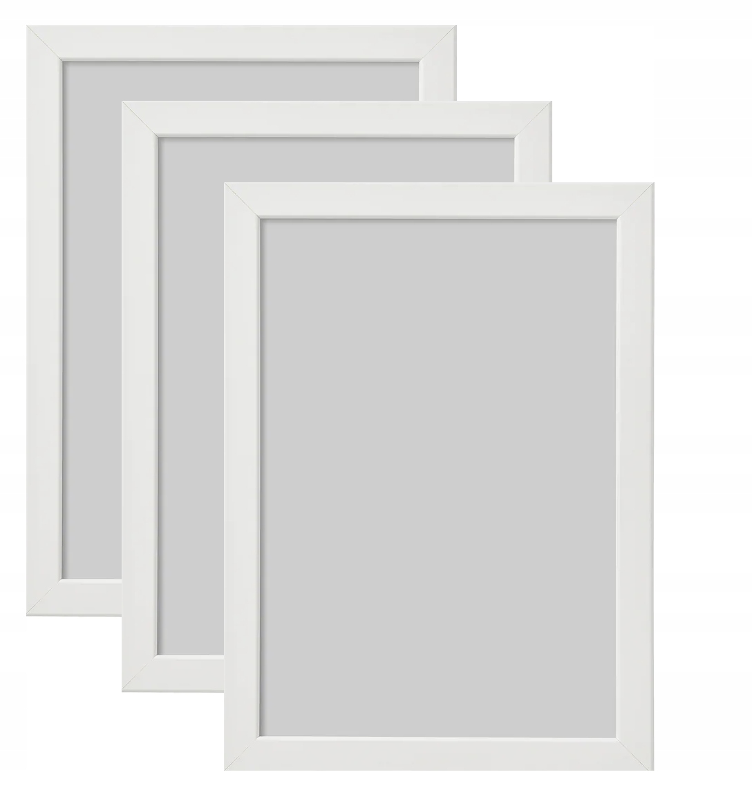 

Zestaw 3 x Ikea Fiskbo Ramka Biała 21x30 cm A4