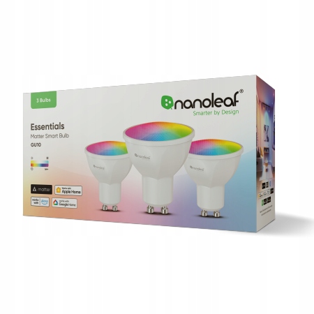 Inteligentní žárovka Nanoleaf GU10 Rgb 5 W, sada 3 ks