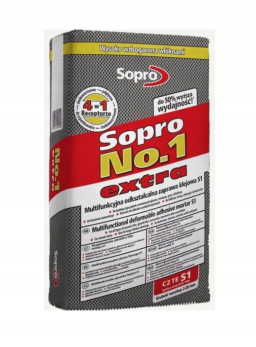 

Klej Do Płytek Sopro NR1 400 Extra 22,5KG