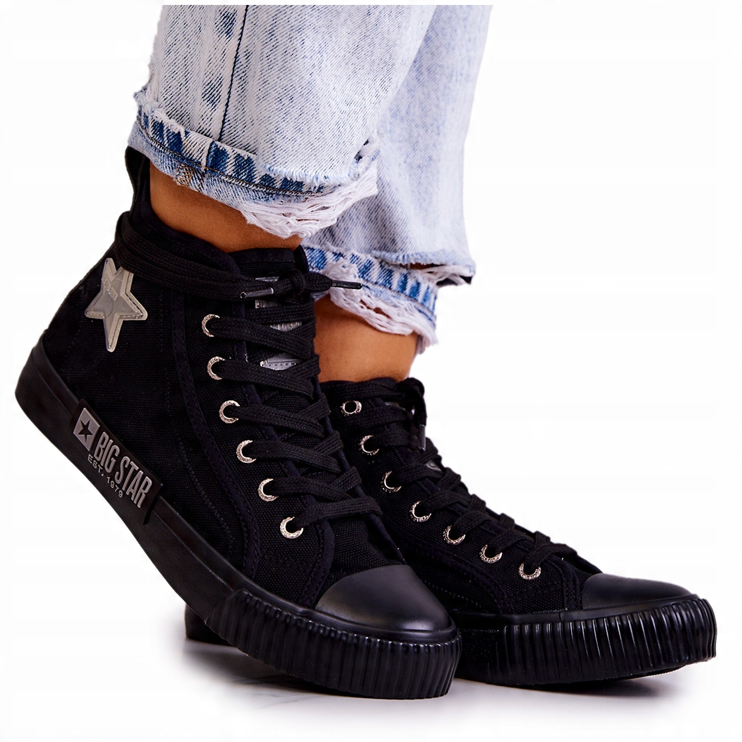

Wysokie Trampki Big Star JJ274380 Czarne 41
