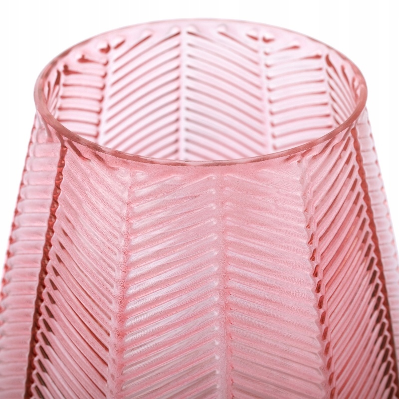 Szklany wazon osłonka na kwiaty dekoracja Róż Kolor odcienie różowego