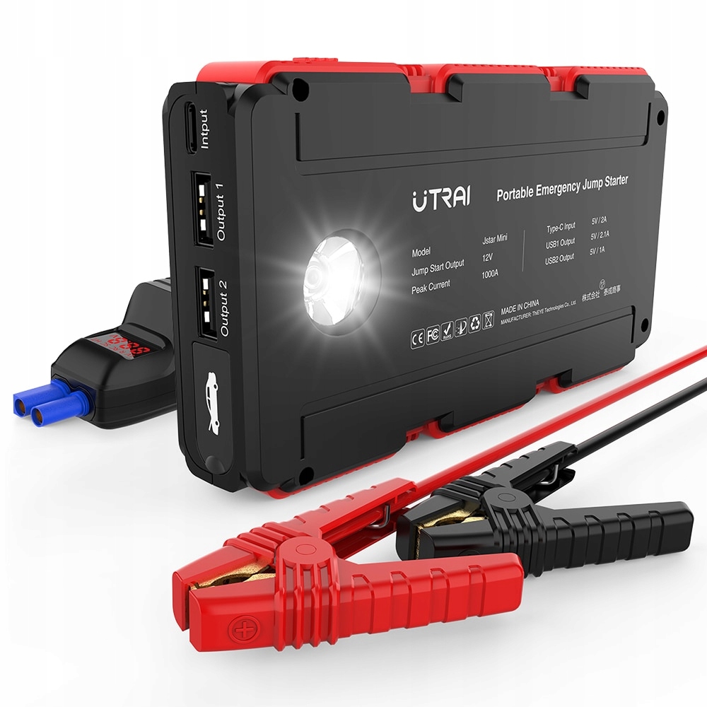 ROZRUSZNIK DO SAMOCHODU POWERBANK ROZRUCH JUMP STARTER BOOSTER ZAPŁON 1000A  UTRAI Jstar mini za 289,99 zł z Sosnowiec -  - (11194679881)