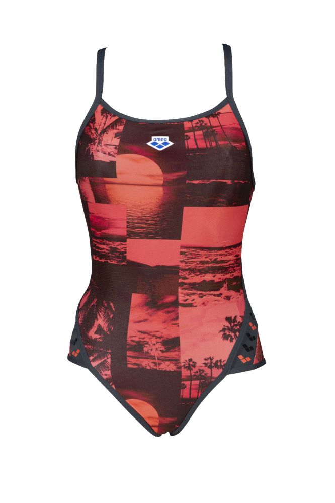 Dámské jednodílné sportovní plavky do bazénu Arena Printed D36