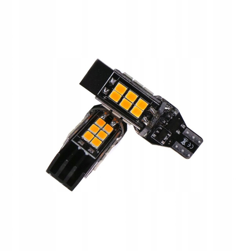 

W16W żarówka Led T15 12-24V Canbus pomarańcz mocna